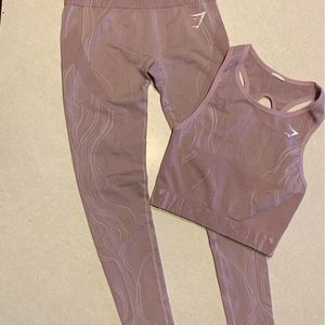 Poshmark Mercury Seamless Crop Top and Leggings | Purple | Size XS